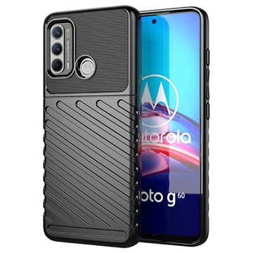 Thunder Series Motorola Moto G60/G40 Fusion TPU Case - Zwart