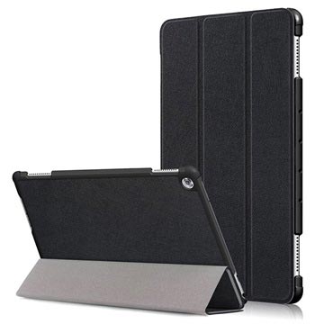 Huawei Mediapad M5 lite Tri-Fold Smart Folio Case - Zwart