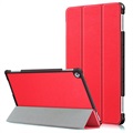 Huawei Mediapad M5 lite Tri-Fold Smart Folio Case - Rood