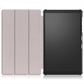 Tri-Fold Series Samsung Galaxy Tab A7 Lite Folio Hoesje - Grijs