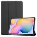 Tri-Fold Series Samsung Galaxy Tab S6 Lite Folio Case - Zwart