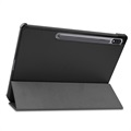Tri-Fold Series Samsung Galaxy Tab S7+/S8+ Folio Case - Zwart
