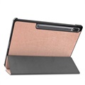 Tri-Fold Series Samsung Galaxy Tab S7+/S8+ Folio Case - Rose Gold