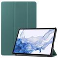 Samsung Galaxy Tab S8 Tri-Fold Series Smart Folio Hoesje - Zwartachtig groen
