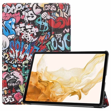 Samsung Galaxy Tab S10+ Tri-Fold Series Smart Folio Hoesje - Grafitti