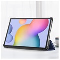 Tri-Fold Series Samsung Galaxy Tab S7 FE Smart Folio Case - Blauw