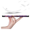 Tri-Fold Series Samsung Galaxy Tab S7 FE Smart Folio Case - Galaxy