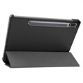 Tri-Fold Series Samsung Galaxy Tab S8 Smart Folio Case - Zwart