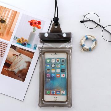 Triple Seal universele waterdichte hoes voor smartphone - 7.2" - Zwart