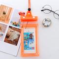 Triple Seal universele waterdichte hoes voor smartphone - 7.2" - Oranje
