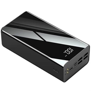 Triple USB Fast Powerbank 50000mAh - PD 18W - Zwart
