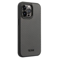 Tumi Aluminium Carbon iPhone 14 Pro Hybride Hoesje - Zwart