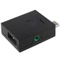 USB 3.1 Type-C / 3,5 mm OTG & digitale audio-adapter - zwart