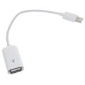 USB 3.1 Type-C / USB 2.0 OTG Kabel Adapter - 15cm - Wit