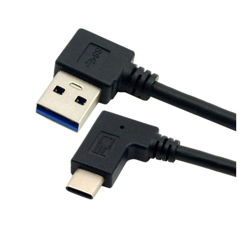 spons Klusjesman hel USB 3.1 Type-C / USB 3.0-kabel - Zwart