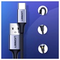 Ugreen Quick Charge 3.0 USB-C Kabel - 3A, 2m - Grijs