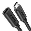 Ugreen US353 USB-C verlengkabel - 1m, 10Gbps - Zwart