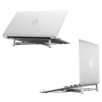 Universele Aluminium Uitschuifbare Laptopstandaard - 12-17" - Zilver