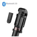 Universele 3-in-1 Bluetooth Selfie Stick met Statief - Zwart