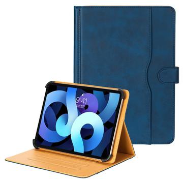 Universele dubbelgekleurde leren tablettas - 11"-12.4" - Blauw