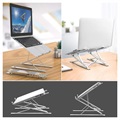 Universele Opvouwbare Multi-angle Laptop Stand N8 - 17.3" - Zilver