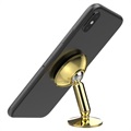 Universele roterende magnetische autohouder voor smartphone UN-100 - goud