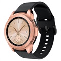 Universele Smartwatch Siliconen Band - 20mm - Zwart