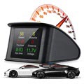 Universele Smart Digital Car HUD Snelheidsmeter T600 - Zwart