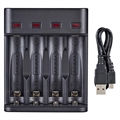 Doublepow DP-UK95 Multifunctionele snelle USB-batterijlader - AA/AAA/9V
