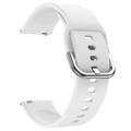 Universele Smartwatch Siliconen Band - 20mm - Wit