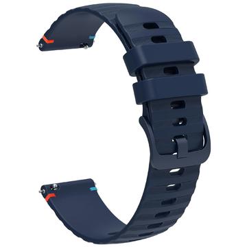 Universele Smartwatch Siliconen Band - 18mm - Donkerblauw