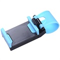 Universele stuurwiel verstelbare telefoonhouder - blauw / zwart