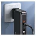Usams US-CD172 PB63 Powerbank met 3-in-1 Kabel - 10000mAh - Zwart
