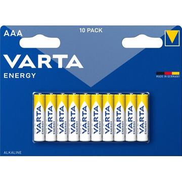 Varta Energy LR03/AAA batterij - 10 stuks.