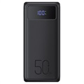 Veger W5001 USB-C PD Snelle Powerbank - 50000mAh, 22.5W - Zwart