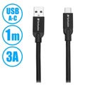 Verbatim Sync & Charge USB-C / USB-A Kabel - 1m - Zwart