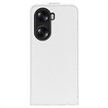 Honor 60 Pro Vertical Flip Case met Kaartsleuf - Wit