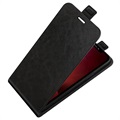 iPhone 13 Verticale Flip Case met Kaarthouder - Zwart