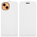 iPhone 13 Verticale Flip Case met Kaarthouder - Wit