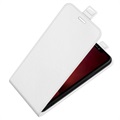 iPhone 13 Verticale Flip Case met Kaarthouder - Wit