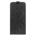 iPhone 14 Pro Max Verticale Flip Case met Kaarthouder - Zwart