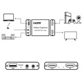 Video-opnamekaart met microfooningang en lijnuitgang - USB 2.0, HDMI