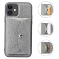 Vili T iPhone 12 Mini Hoesje met Magnetische Portemonnee - Grijs