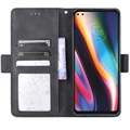 Vintage Series Motorola Moto G 5G Plus Portemonnee Hoesje met Kaarthouder - Zwart