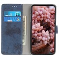 Vintage Series Motorola Edge (2021) Wallet Case - Blauw