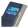 Vintage Series Motorola Edge (2021) Wallet Case - Blauw