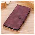 Vintage Series Samsung Galaxy A50 Wallet Case - Wijnrood