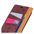Vintage Series Sony Xperia L3 Wallet Case - Wijnrood