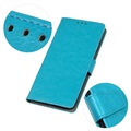 Vintage Series Xiaomi Redmi Note 10/10S Wallet Case - Lichtblauw