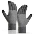 WM 1 paar Unisex gebreide warme handschoenen Touch Screen Stretchy wanten Knit Voering Handschoenen